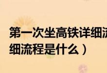 第一次坐高鐵詳細(xì)流程衡陽（第一次坐高鐵詳細(xì)流程是什么）