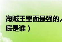 海賊王里面最強的人是誰（海賊王最強之人到底是誰）