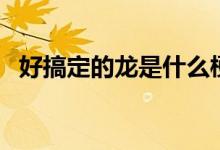 好搞定的龍是什么梗（龍怎么叫是什么梗）