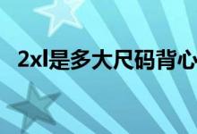 2xl是多大尺碼背心（2xl是多大尺碼上衣）