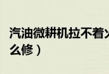汽油微耕機(jī)拉不著火（汽油微耕機(jī)拉不著火怎么修）