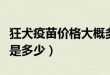 狂犬疫苗價(jià)格大概多少錢（狂犬疫苗價(jià)格大概是多少）