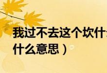 我過不去這個坎什么意思（1020過不去的坎什么意思）