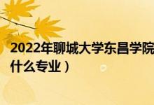 2022年聊城大學(xué)東昌學(xué)院在江西招生計劃及招生人數(shù)（都招什么專業(yè)）