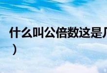 什么叫公倍數(shù)這是幾年級(jí)學(xué)的（什么叫公倍數(shù)）
