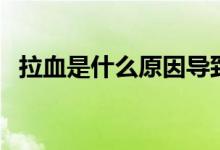 拉血是什么原因導致的（拉血是什么原因）