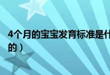4個(gè)月的寶寶發(fā)育標(biāo)準(zhǔn)是什么（4個(gè)月的寶寶發(fā)育標(biāo)準(zhǔn)是怎樣的）