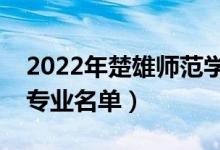 2022年楚雄師范學院有哪些專業(yè)（國家特色專業(yè)名單）