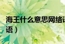 海王什么意思網(wǎng)絡(luò)語言（海王什么意思網(wǎng)絡(luò)用語）