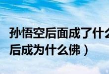 孫悟空后面成了什么佛（西游記后傳孫悟空最后成為什么佛）