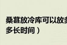 桑葚放冷庫可以放多久（桑葚放冷凍可以保存多長時(shí)間）