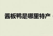 醬板鴨是哪里特產(chǎn)（醬板鴨是哪里的特產(chǎn)）