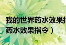 我的世界藥水效果指令手機版大全（我的世界藥水效果指令）