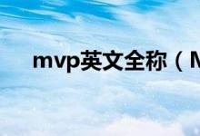 mvp英文全稱（MVP英文全稱是什么）