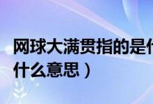 網(wǎng)球大滿(mǎn)貫指的是什么意思（網(wǎng)球的大滿(mǎn)貫是什么意思）