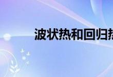 波狀熱和回歸熱（波狀熱的特點）