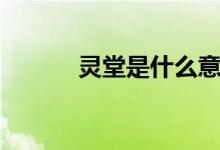 靈堂是什么意思（靈堂是什么）
