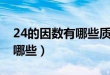 24的因數(shù)有哪些質(zhì)因數(shù)有哪些（24的因數(shù)有哪些）