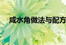 咸水角做法與配方（咸水角做法與配方）