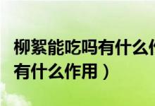 柳絮能吃嗎有什么作用功效營養(yǎng)（柳絮能吃嗎有什么作用）