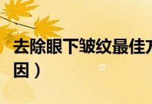 去除眼下皺紋最佳方法（眼下有皺紋是什么原因）