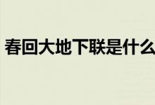 春回大地下聯(lián)是什么（春回大地下聯(lián)是什么）