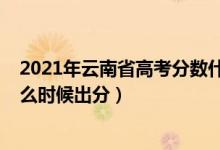 2021年云南省高考分數(shù)什么時候出來（2022年云南高考什么時候出分）
