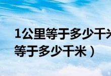 1公里等于多少千米是幾年級(jí)的內(nèi)容（1公里等于多少千米）