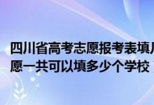 四川省高考志愿報(bào)考表填幾個(gè)大學(xué)（2022年四川高考本科志愿一共可以填多少個(gè)學(xué)校）
