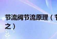 節(jié)流閥節(jié)流原理（節(jié)流閥的工作原理請(qǐng)?jiān)敿?xì)解之）