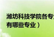 濰坊科技學(xué)院各專業(yè)（2022年濰坊科技學(xué)院有哪些專業(yè)）