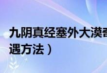 九陰真經(jīng)塞外大漠奇遇無根門地點(diǎn)（無根門奇遇方法）
