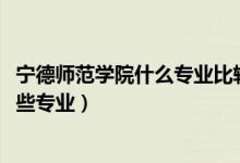 寧德師范學(xué)院什么專業(yè)比較有特色（2022寧德師范學(xué)院有哪些專業(yè)）