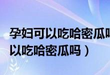孕婦可以吃哈密瓜嗎對(duì)胎兒有影響嗎（孕婦可以吃哈密瓜嗎）