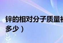 鋅的相對分子質(zhì)量初中(鋅的相對分子質(zhì)量是多少)