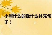 小河什么的像什么補充句子二年級（小河什么的像什么的句子）