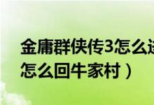 金庸群俠傳3怎么進(jìn)武當(dāng)（金庸群俠傳3武當(dāng)怎么回牛家村）