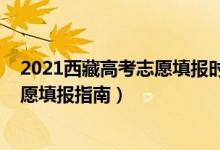 2021西藏高考志愿填報時間和截止時間（2022西藏高考志愿填報指南）