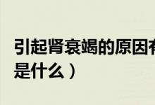 引起腎衰竭的原因有哪些(引起腎衰竭的原因是什么)