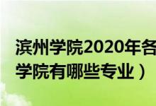 濱州學(xué)院2020年各專業(yè)分數(shù)線（2022年濱州學(xué)院有哪些專業(yè)）