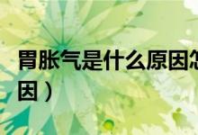 胃脹氣是什么原因怎樣治療（胃脹氣是什么原因）