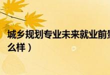 城鄉(xiāng)規(guī)劃專業(yè)未來就業(yè)前景（2022城鄉(xiāng)規(guī)劃專業(yè)就業(yè)前景怎么樣）