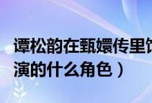 譚松韻在甄嬛傳里飾演誰（譚松韻在甄嬛傳中演的什么角色）