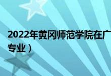 2022年黃岡師范學(xué)院在廣東招生計(jì)劃及招生人數(shù)（都招什么專業(yè)）
