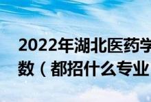 2022年湖北醫(yī)藥學(xué)院各省招生計劃及招生人數(shù)（都招什么專業(yè)）