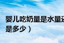 嬰兒吃奶量是水量還是加奶粉量（嬰兒吃奶量是多少）