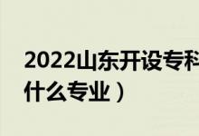 2022山東開(kāi)設(shè)?？频谋究拼髮W(xué)有哪些（都有什么專業(yè)）
