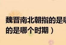 魏晉南北朝指的是哪幾個國家（魏晉南北朝指的是哪個時期）