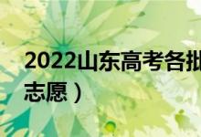 2022山東高考各批次志愿填報(bào)時(shí)間（幾號填志愿）