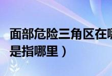面部危險(xiǎn)三角區(qū)在哪里圖片（面部危險(xiǎn)三角區(qū)是指哪里）